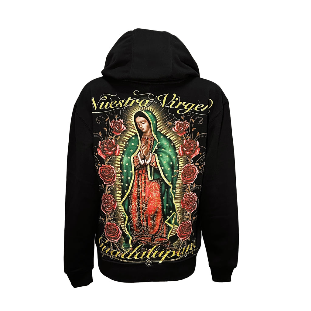 Red Rose Hoodie De La Virgen de Guadalupe