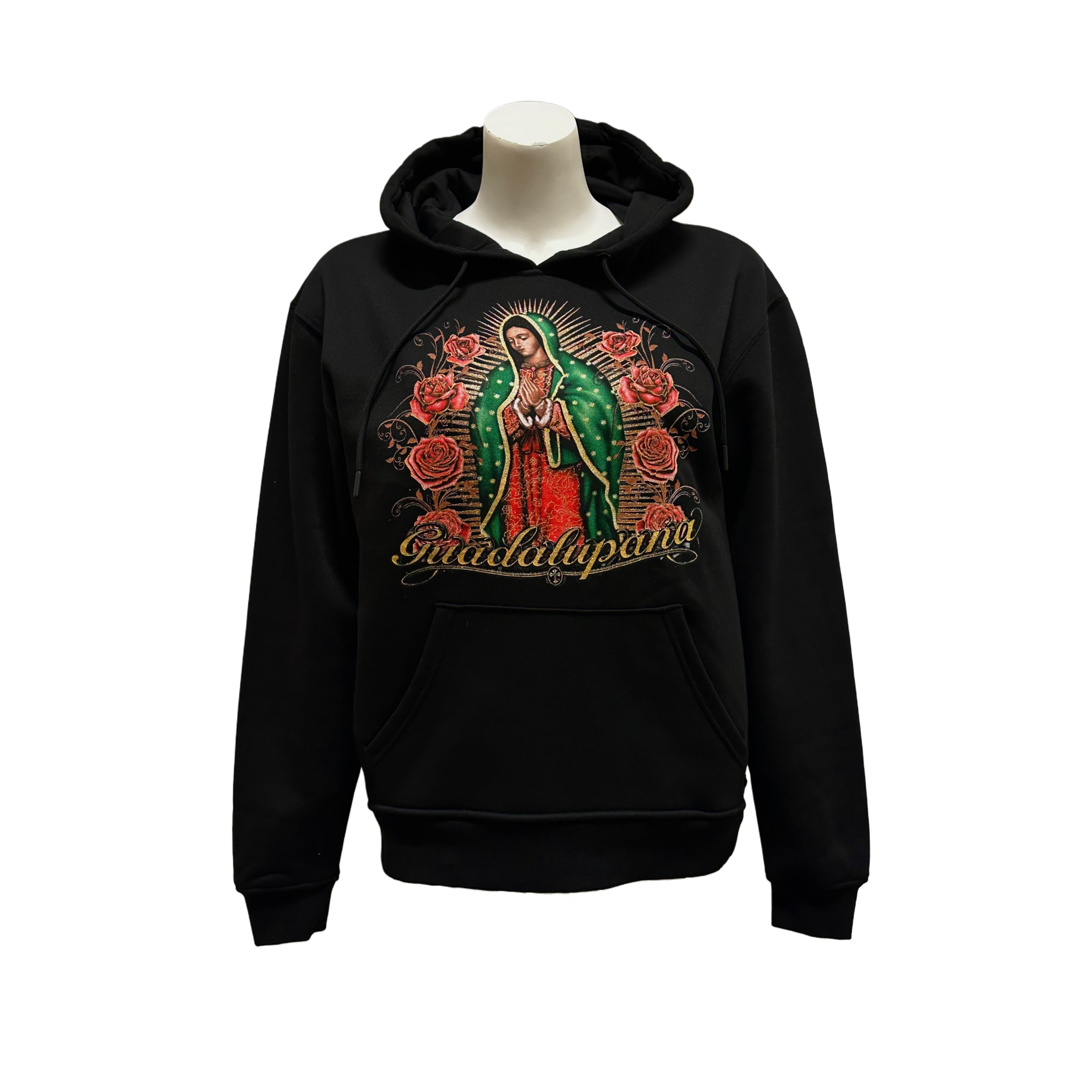 Red Rose Hoodie De La Virgen de Guadalupe
